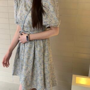 HERS FLORAL MIDI DRESS 韩版碎花连衣裙
