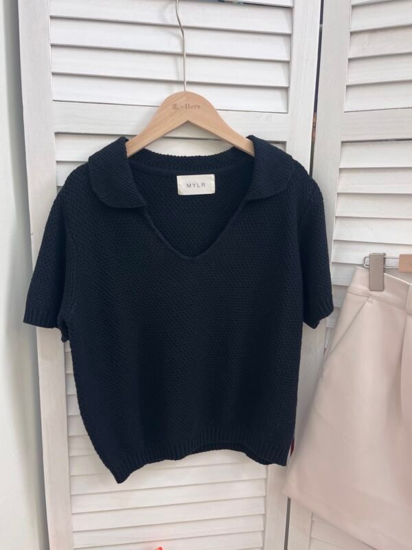 POLO KNIT TOP 韩版针织上衣