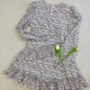 LAVENDER PLEATED DRESS 花边下摆连衣裙