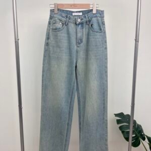 VINTAGE HIGH WAISTED STRAIGHT JEANS 直筒阔腿高腰牛仔裤
