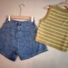 DENIM SHORTS 高腰 A 版牛仔短裤