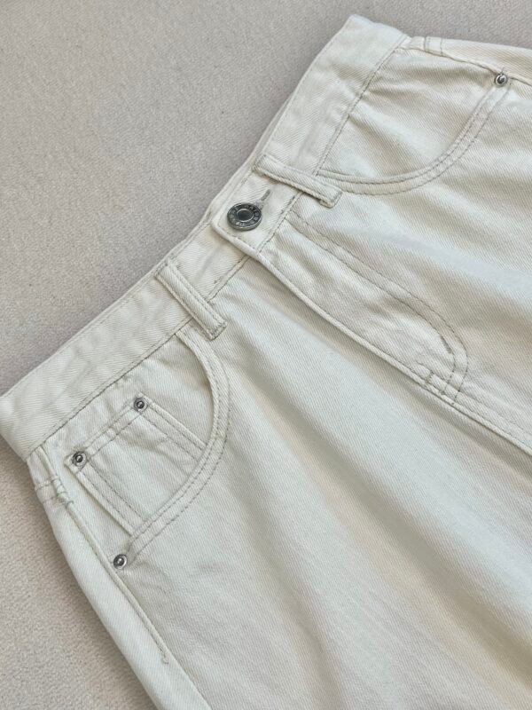 【瑕疵】SOLID COLOR MIDI DENIM SKIRT [BACK SPLIT] 牛仔长半裙[后开叉]