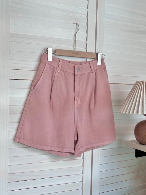 DENIM STRETCHABLE SHORT 松紧腰牛仔短裤