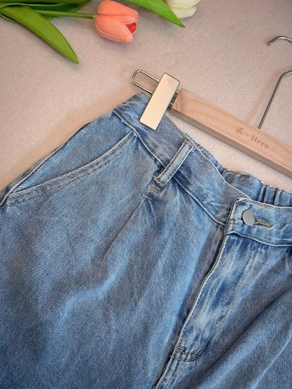 DENIM STRETCHABLE SHORT 松紧腰牛仔短裤