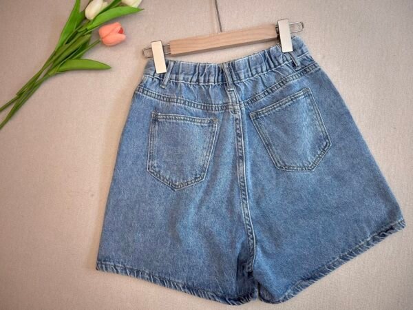 DENIM STRETCHABLE SHORT 松紧腰牛仔短裤
