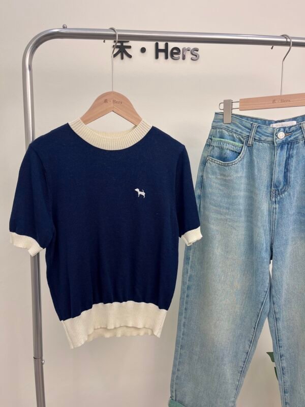 PUPPY KNIT TOP 小狗针织上衣