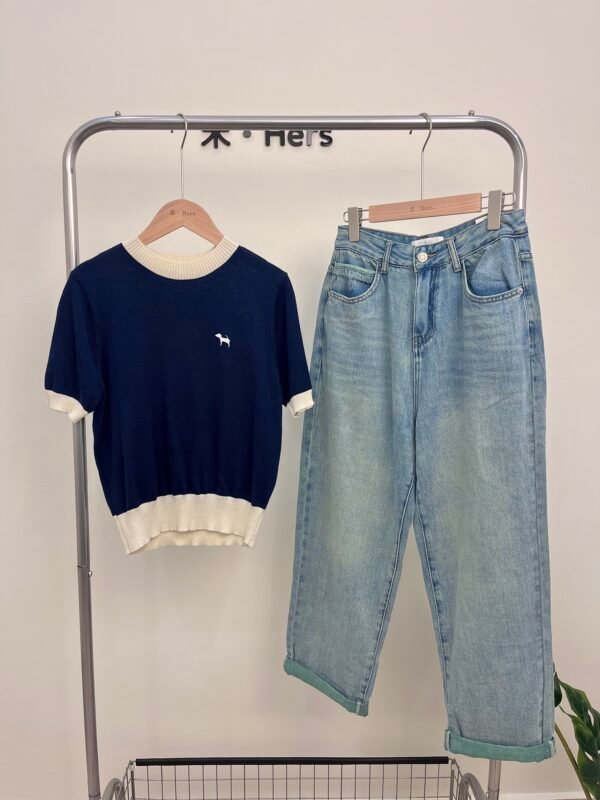 PUPPY KNIT TOP 小狗针织上衣