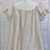 LUXE ILLUSION OFF SHOULDER BLOUSE 小众设计提花短袖上衣