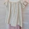 LUXE ILLUSION OFF SHOULDER BLOUSE 小众设计提花短袖上衣