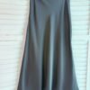 BLACK ELEGANT SATIN MIDI SKIRT 黑色仿醋酸缎面半身裙